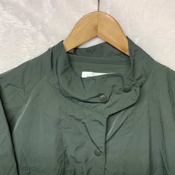 Prologue Sea Green Crop Utility Bomber Jacket - Picture 4 of 10